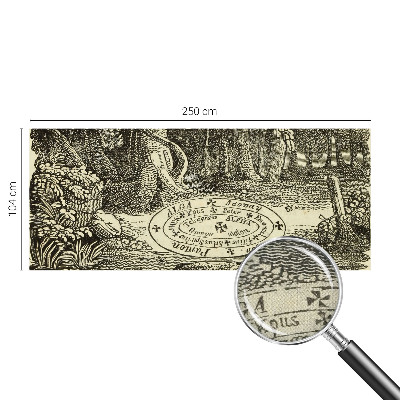 Peel and stick fototapet med motiv av en magisk cirkel