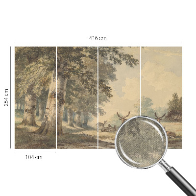 Fototapet barn Skogsfred