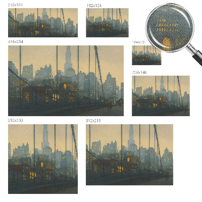 Fototapet barnrum Kvällspanorama