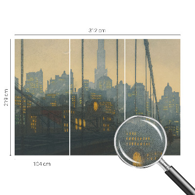 Fototapet barnrum Kvällspanorama