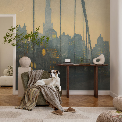 Fototapet barnrum Kvällspanorama