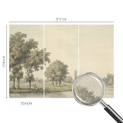 Fototapet för barn En lugn park