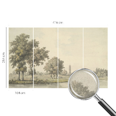 Fototapet för barn En lugn park