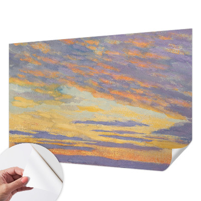 Fototapet barnrum med en pastellfärgad himmel