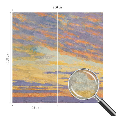Fototapet barnrum med en pastellfärgad himmel