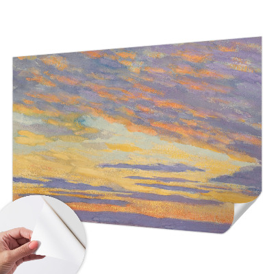 Fototapet barnrum med en pastellfärgad himmel