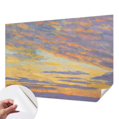 Fototapet barnrum med en pastellfärgad himmel
