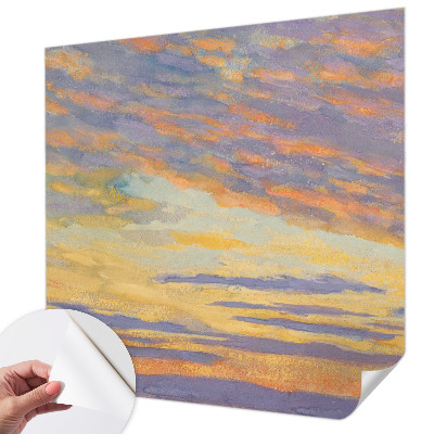 Fototapet barnrum med en pastellfärgad himmel