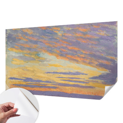 Fototapet barnrum med en pastellfärgad himmel