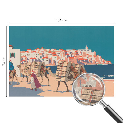 Självhäftande fototapet Kamelkaravan