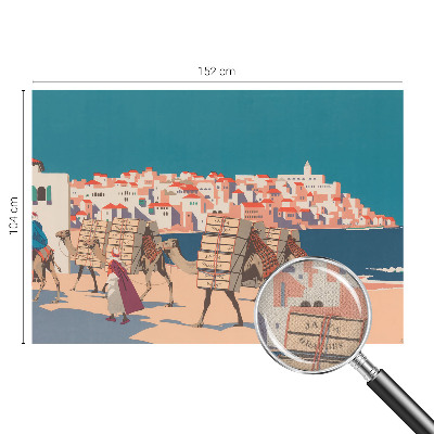 Självhäftande fototapet Kamelkaravan