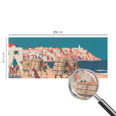 Självhäftande fototapet Kamelkaravan