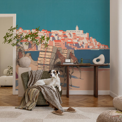 Självhäftande fototapet Kamelkaravan