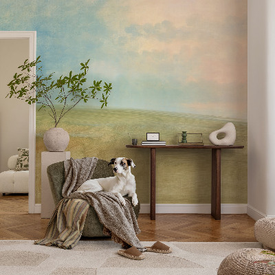 Fototapet för barn Pastellfält