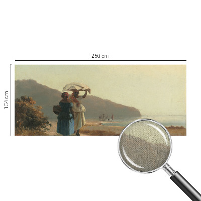 Självhäftande fototapet En promenad vid havet