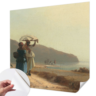 Självhäftande fototapet En promenad vid havet