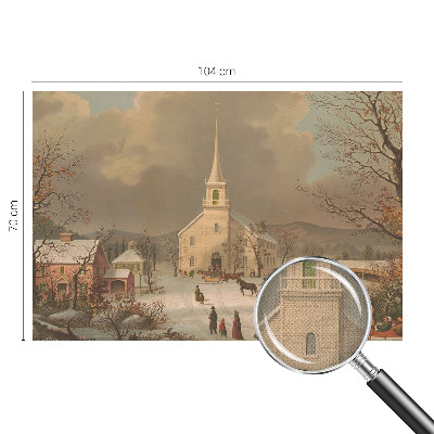 3D fototapet Vinterlandskap