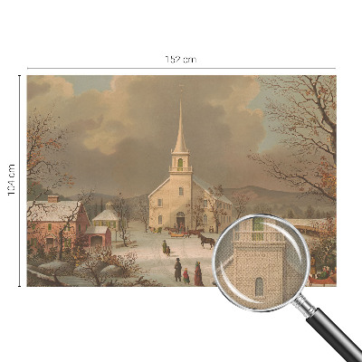 3D fototapet Vinterlandskap