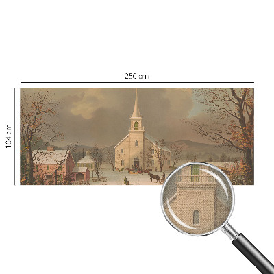 3D fototapet Vinterlandskap