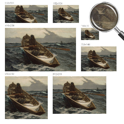 Fototapet barn Fiskare till sjöss