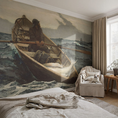 Fototapet barn Fiskare till sjöss