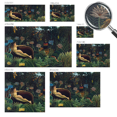 Peel and stick fototapet med ett exotiskt djungelmotiv