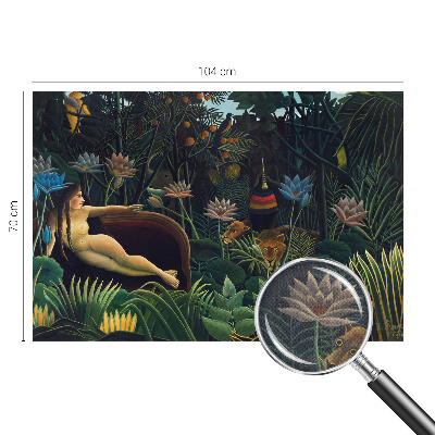Peel and stick fototapet med ett exotiskt djungelmotiv