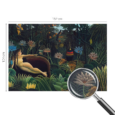 Peel and stick fototapet med ett exotiskt djungelmotiv