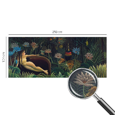 Peel and stick fototapet med ett exotiskt djungelmotiv