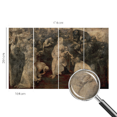 3D fototapet Andligt möte