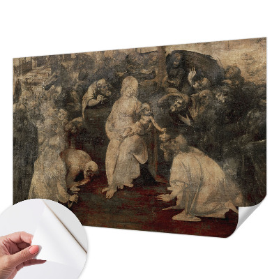 3D fototapet med motiv av ett andligt möte