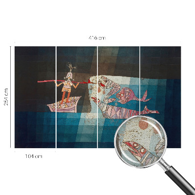 Fototapet för barn Fiskare jägare