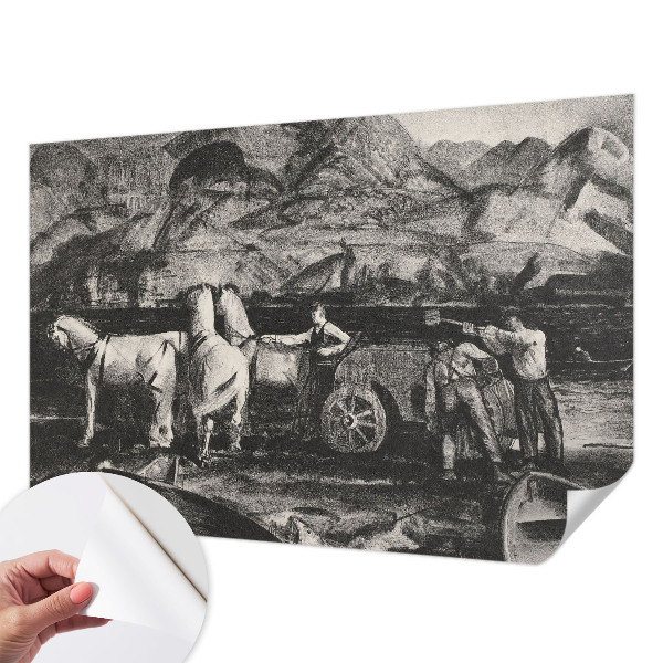 Självhäftande fototapet Byscen