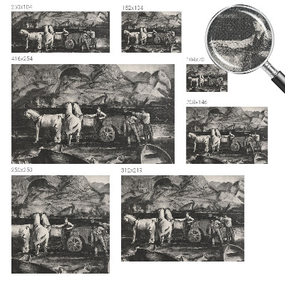 Självhäftande fototapet Byscen