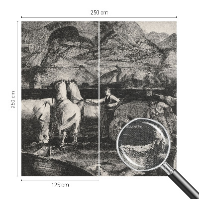 Självhäftande fototapet Byscen