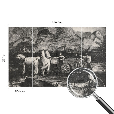 Självhäftande fototapet Byscen