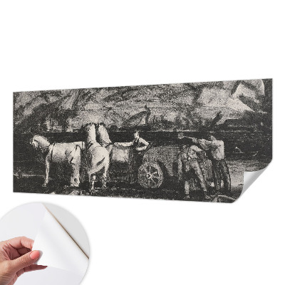 Självhäftande fototapet Byscen