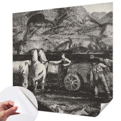 Självhäftande fototapet Byscen