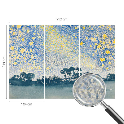 Självhäftande fotovägg Stjärnabstraktion