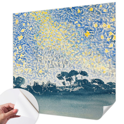 Självhäftande fotovägg Stjärnabstraktion