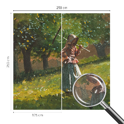 3D fototapet med motiv av en hösteftermiddag