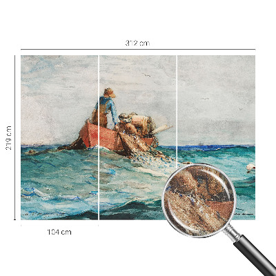 Fototapet barn Sjöexpedition