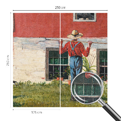 Fototapet barnrum Byscen