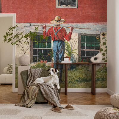 Fototapet barnrum Byscen