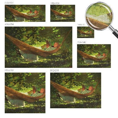 Fototapet för barn Avkoppling i en hängmatta