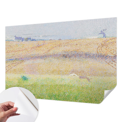 Peel and stick fototapet med motiv av ett sommarfält