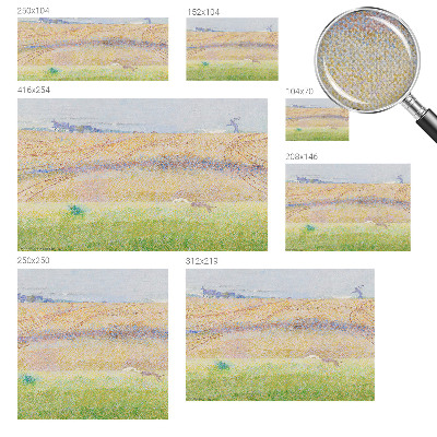 Peel and stick fototapet med motiv av ett sommarfält