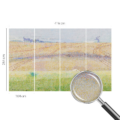 Peel and stick fototapet med motiv av ett sommarfält