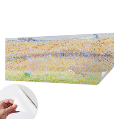 Peel and stick fototapet med motiv av ett sommarfält