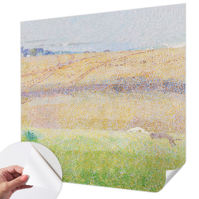 Peel and stick fototapet med motiv av ett sommarfält